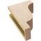 Ekena Millwork 4"W x 8"D x 12"H Classic Newport Rough Cedar Woodgrain TimberThane Corbel, Primed Tan CORUR04X08X12NEWRCPR - alternate 4